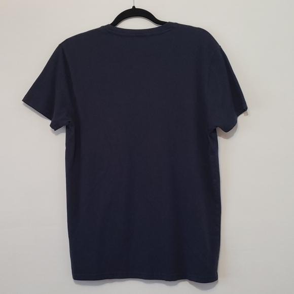 Ben Sherman - Navy Red Stripe Graphic Pocket T-Shirt - Picture 6 of 7